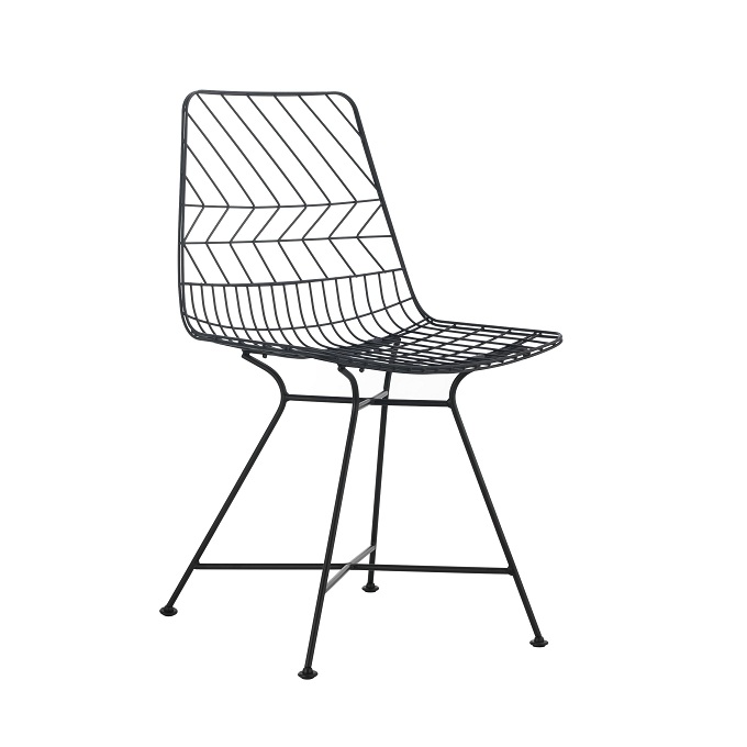 metal wire dining chairs