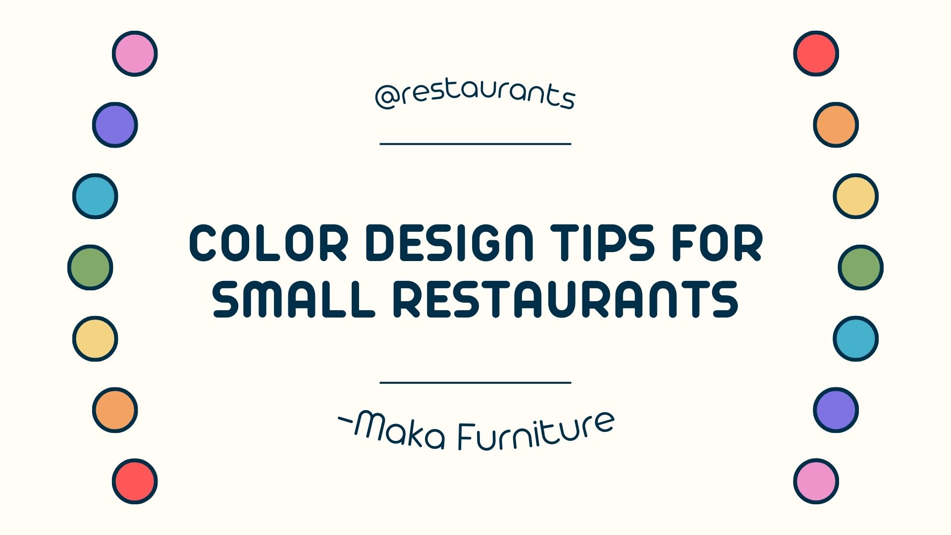 Color Design Tips for Small Restaurants